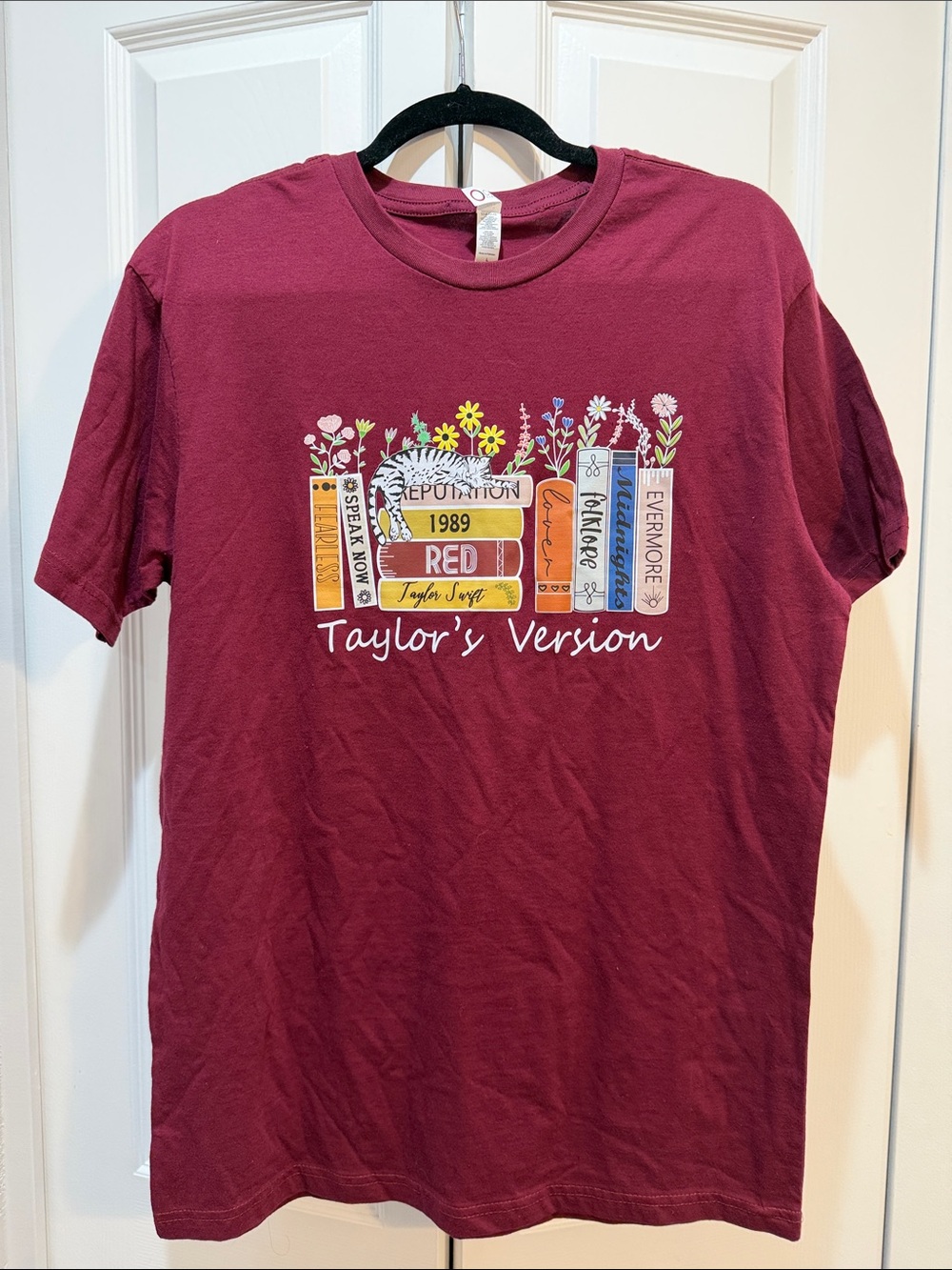 Taylor's Version Taylor Swift Discography Graphic T-Shirt Size Large